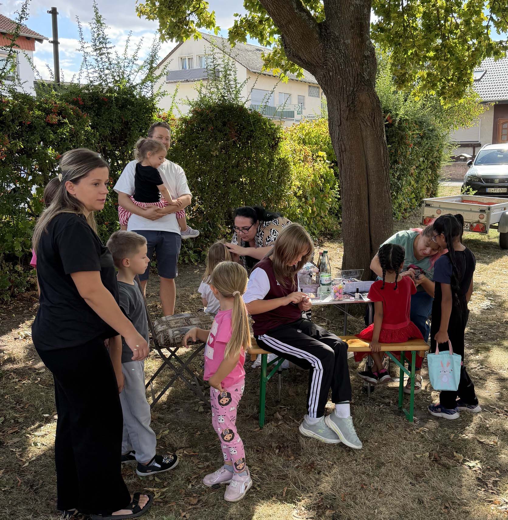 Stets beliebt: Das Kinderschminken. Herzlichen Dank an Olena Weberund Katheryna Koliichuk😊

